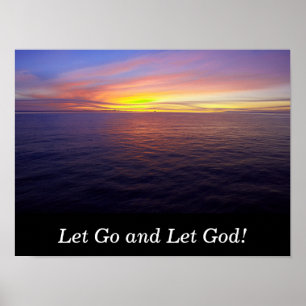 Let Go and Let God - affiche artistique