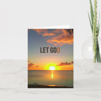 Let Go and Let God Card