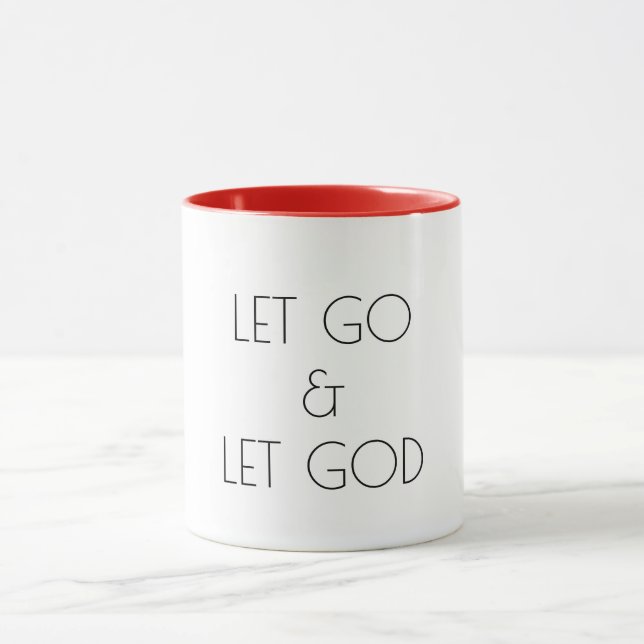 Let Go and Let God inspirational motivation Mug (Center)