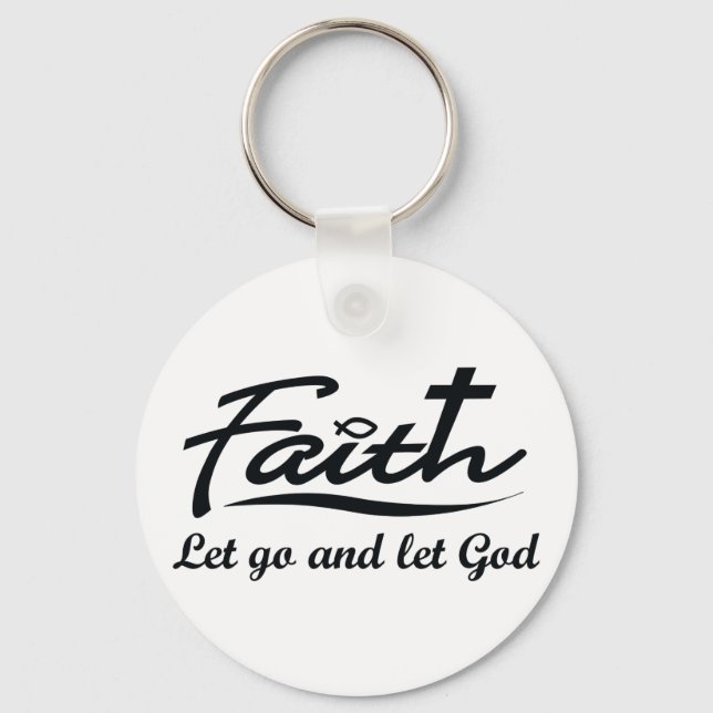 Let Go and Let God Keychain (Front)