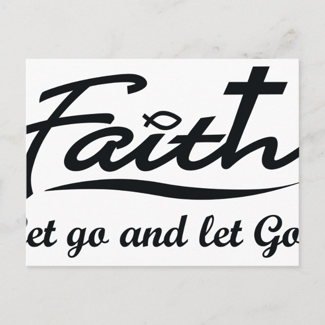 Let Go and Let God Postcard (Front)