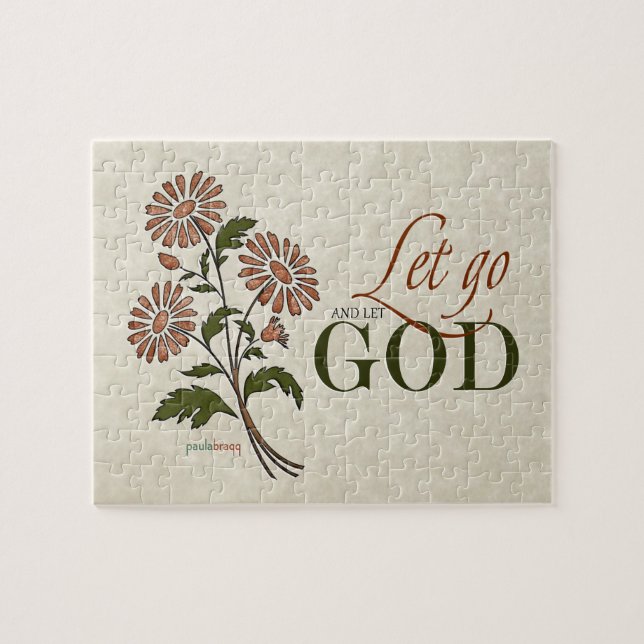Let Go and Let God (Recovery Quotes) Jigsaw Puzzle (Horizontal)