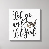 Let go and let God scripture bible quote art