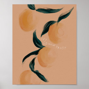 "Let go and trust" Poster