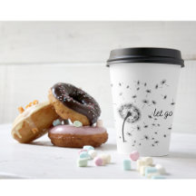 Let go, dandelion seed flowing in the wind