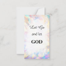 *~ LET GO Inspirational Kindness AP62  Note Card