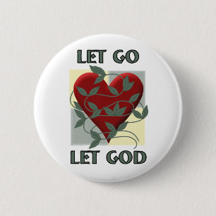 Let Go Let God 2 Inch Round Button