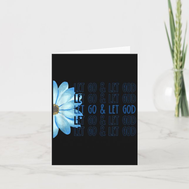 Let Go Let God Christian Card (Front)