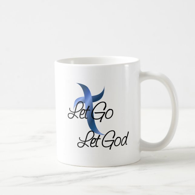Let Go Let God Christian Coffee Mug (Right)