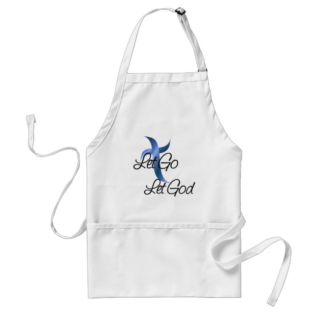 Let Go Let God Christian Standard Apron (Front)