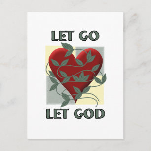 Let Go Let God Postcard