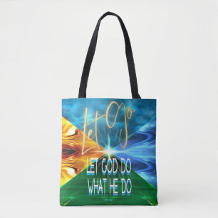 Let Go Let God Tote Bag