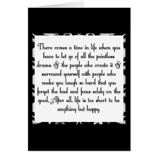 Let go of drama