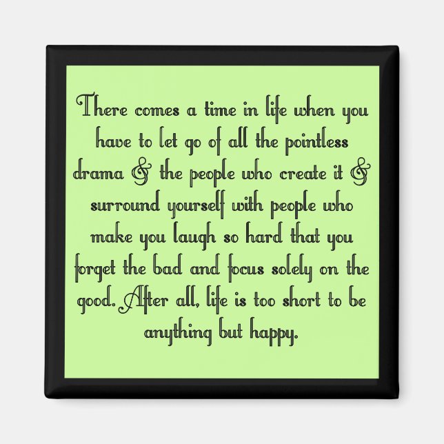 Let go of drama magnet (Front)