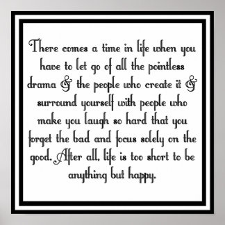 Let go of drama poster