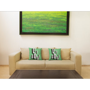 Let God Christian Faith Throw Pillow