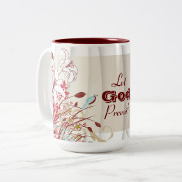 Let God Prevail, Russell M Nelson Conference Quote Two-Tone Coffee Mug