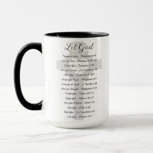 Let God scripture inspiration Mug