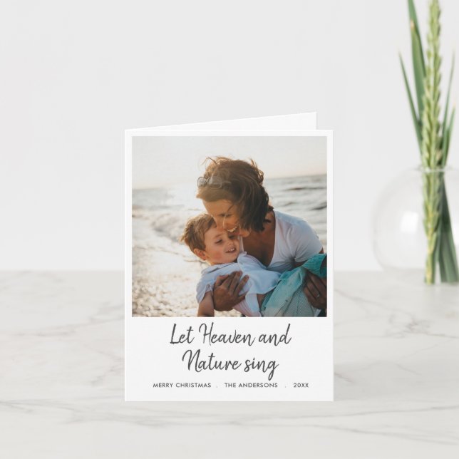 Let Heaven And Nature Sing Script Modern Holiday (Front)