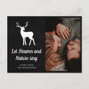 Let Heaven And Nature Sing White Antler Photo Postcard