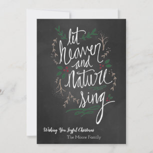 Let Heaven & Nature Sing Christmas Card