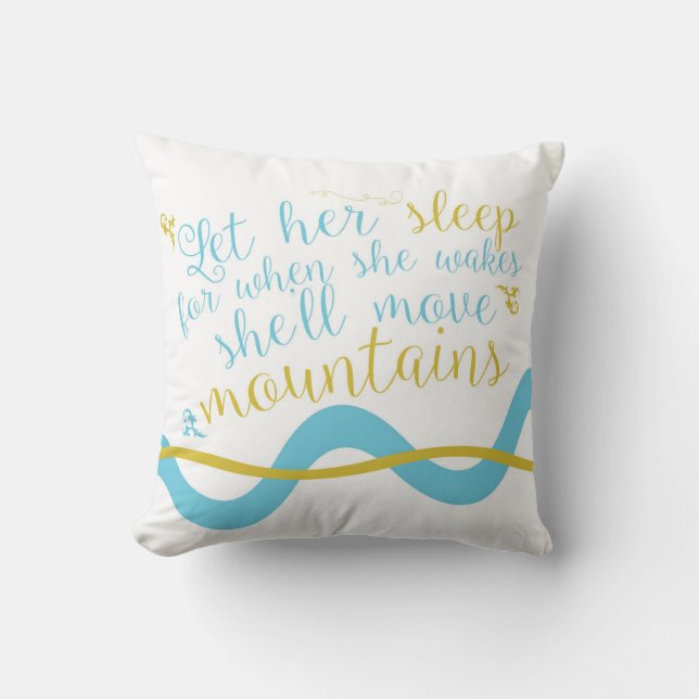 Let Her Sleep Pillow (Front)