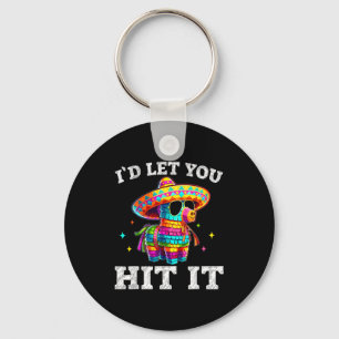 Let hit cinco de mayo pinata shirt mens womens keychain