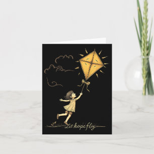 Let Hope Fly Pediatric Cancer Awareness September  Card