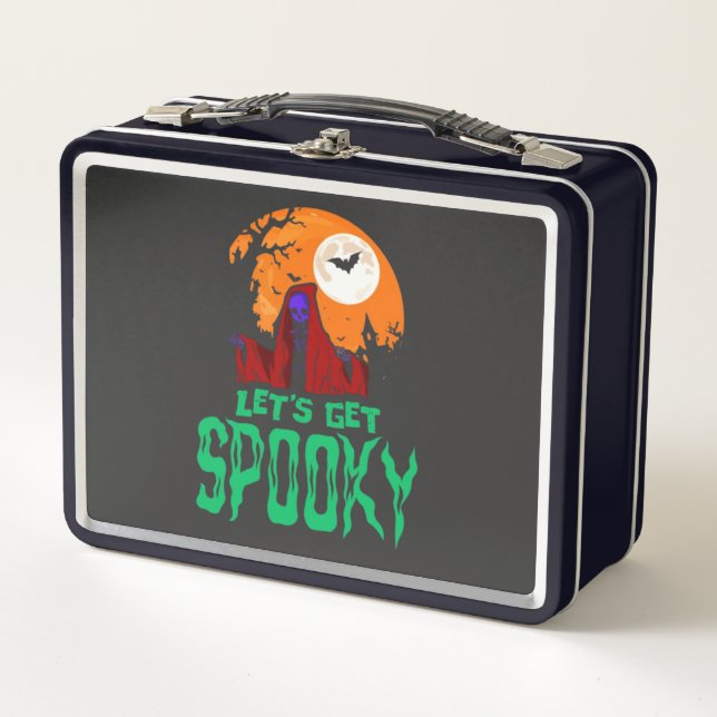 let is get spooky metal lunch box (Front)
