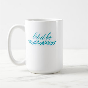 Let It Be Blue Botanical Mug