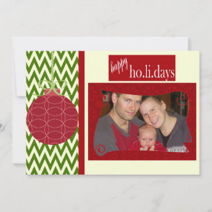 Let It Be Christmas Customized Holiday Photo Card