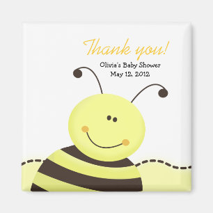 Let it Bee Bumble Bee Baby Shower Favour Magnet