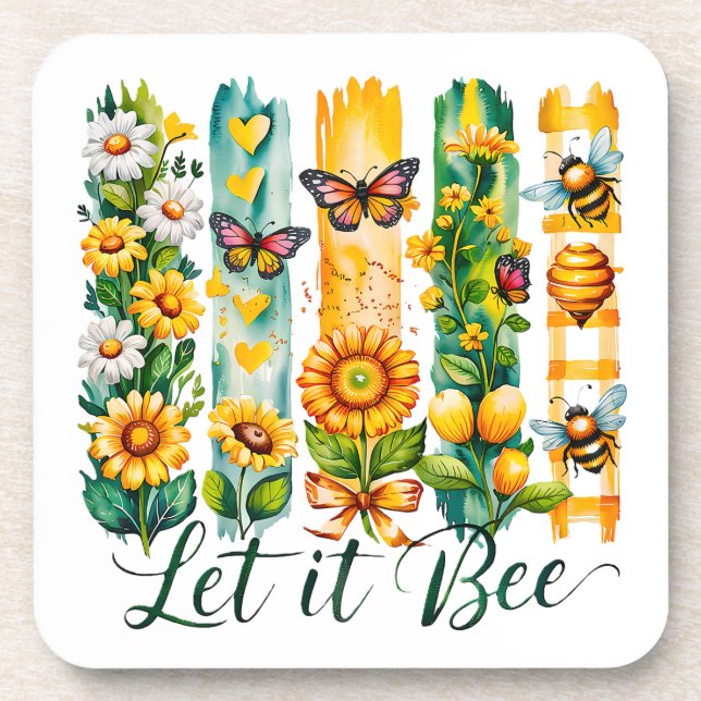 Let It Bee   Coaster (Front)