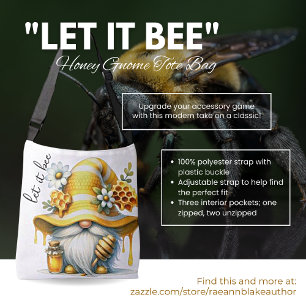 "Let It Bee" Sac fourre-tout Honey Gnome