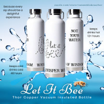 "Let It Bee" Thor Cuivre Vacuum Bouteille Isolée