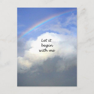 Let It Begin With Me Postcard