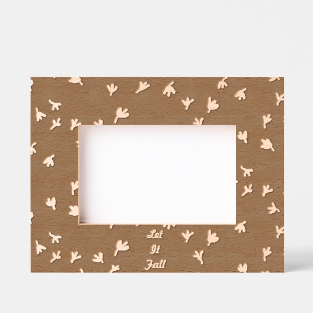 Let It Fall Picture Frame (Brown & Orange) (Front)