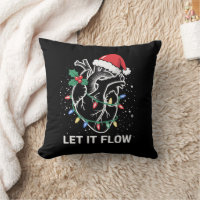 Let It Flow Anatomy Heart Cardiac Nurse Santa Hat