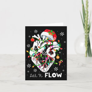 Let It Flowing Xmas Anatomy Santa Heart Part Cardi Card