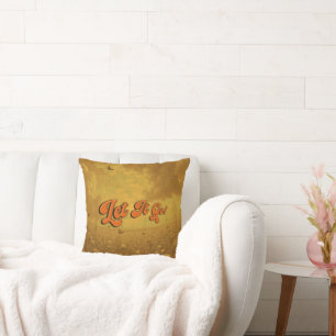 "let It Go" Emotional Support Throw Pillow
