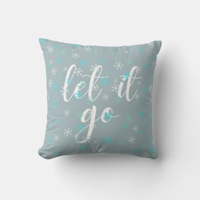 let it go - frozen throw pillow (Front)