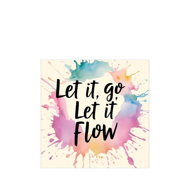 Let It Go Let It Flow – Healing Quote Design for M T-Shirt ("Let It Go, Let It Flow" - a gentle message for the journey to let go and heal.
)