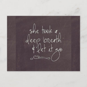 Let It Go Postcard