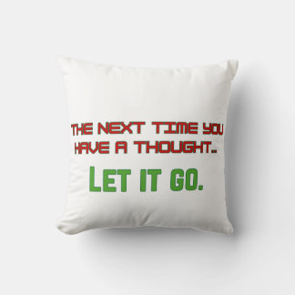 Let it go throw pillow