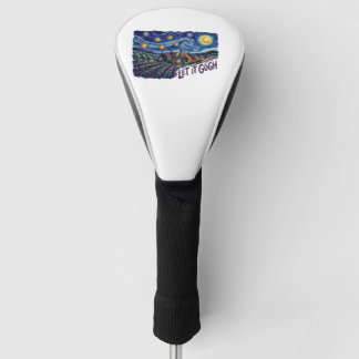 Let It Gogh" Features Gogh Painting Funny Pun Art Golf Head Cover