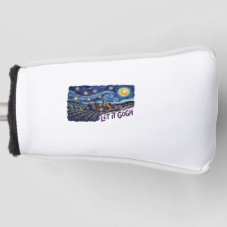 Let It Gogh" Features Gogh Painting Funny Pun Art Golf Head Cover