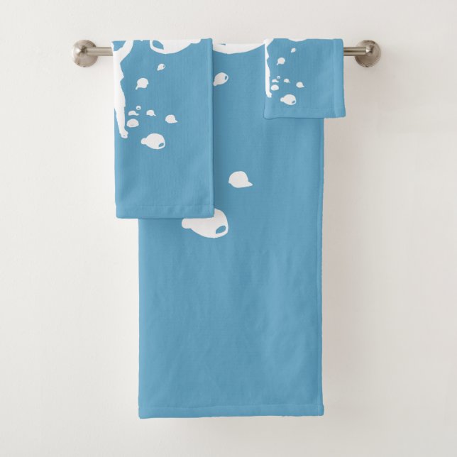 Let It Rain (hockey) Bath Towel Set (Insitu)