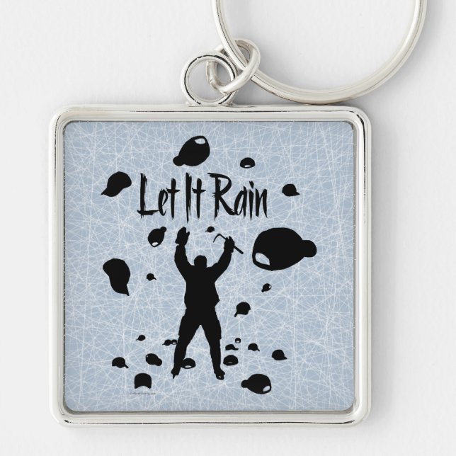 Let It Rain (Hockey) Keychain (Front)