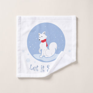 Let It Snow! (Arctic Fox) Wash Cloth