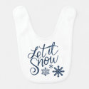 Let It Snow baby bib